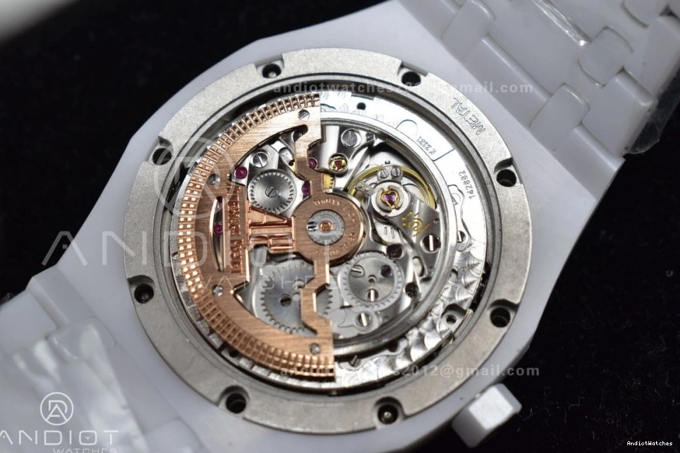 A Bracelet Oak 1052 26579cb Royal APSF Best on Ceramic White SmoothTexture Edition Ceramic Calendar Perpetual 0929